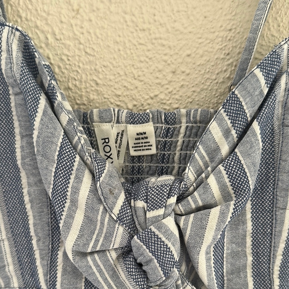 Roxy Blue and White Striped Dress